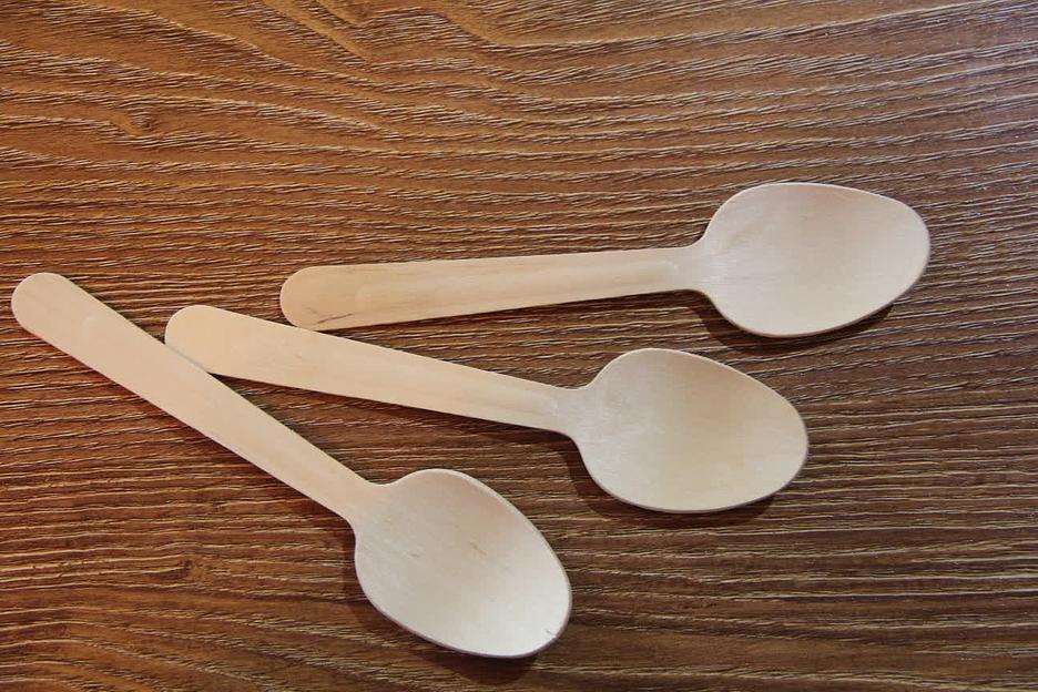 Набор одноразовых ложек 160 мм, в бумажном крафт-пакете (10 шт) фото 6