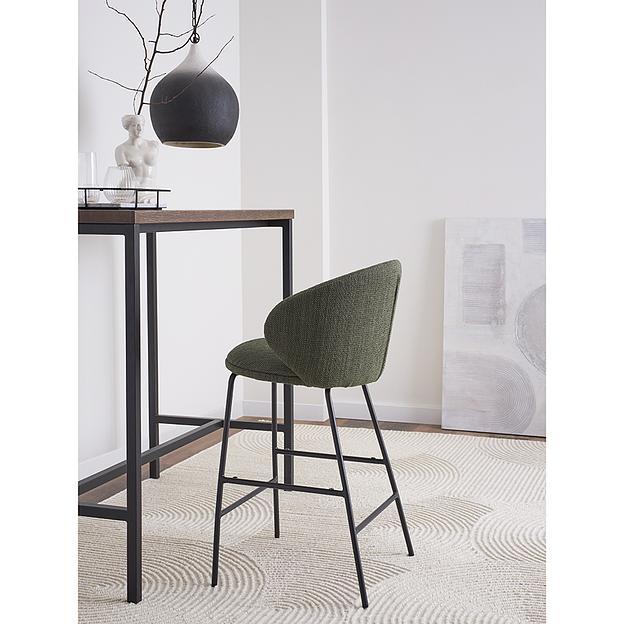 Стул полубарный Comfy, рогожка, шпинат фото 8