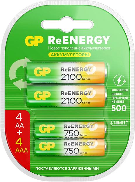 Аккумулятор GP 210AAHC АА+75AAAHC AAA NiMH 2000mAh (4шт) фото 1