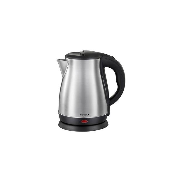 Чайник электрический Supra KES-1822, 1500Вт, серебристый и черный фото 1