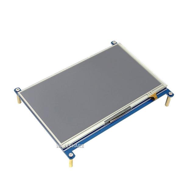 Модуль дисплея ACD18-RA418 Waveshare 7" резистивный сенсорный дисплей без корпуса, 1024*600 IPS матрица, вход HDMI, питание по USB, для Raspberry Pi 3 фото 1