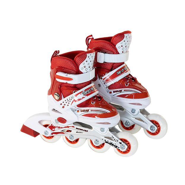 Детские раздвижные ролики красные 28-31 NRG 8101 S опт фото 1