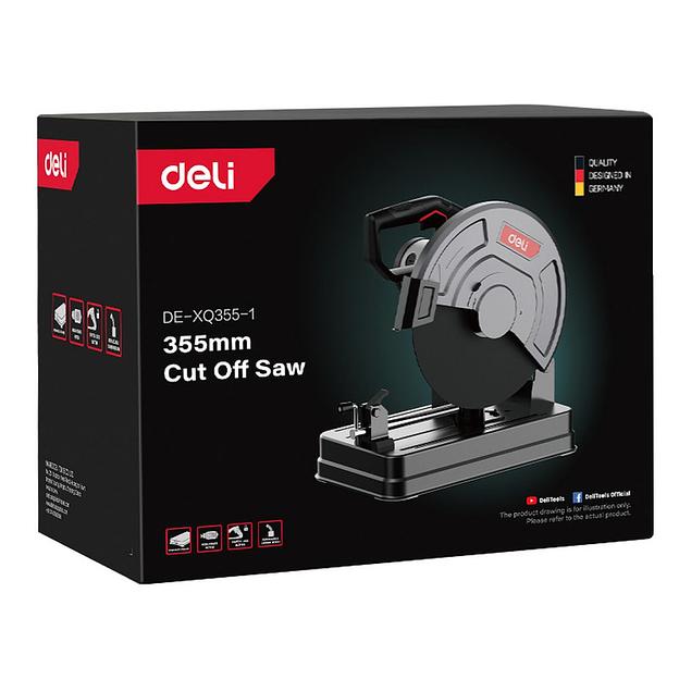 Пила монтажная Deli Отрезная монтажная пила Deli DE-XQ355-1E (2350Вт, 3800об/мин, диаметр диска 355мм) фото 10