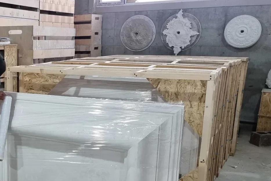 Каминный портал гипсовый Samaragips декоративный Камин-5 ОПТ фото 2