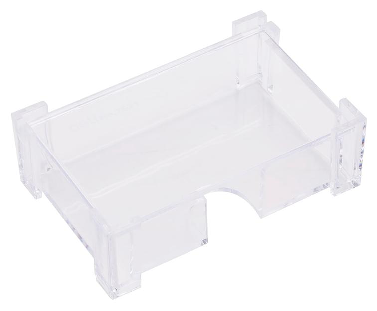 Подставка Deli E7621 для визиток 103х68х34мм прозрачный фото 2