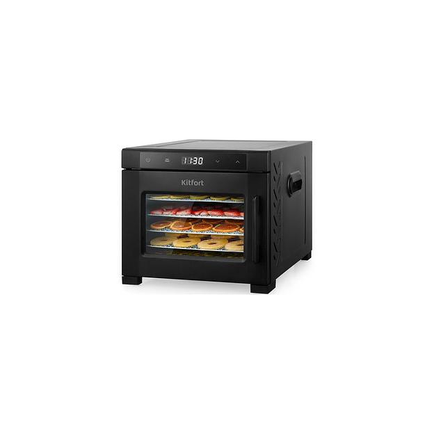 Сушилка для овощей и фруктов KitFort КТ-1964, черный, 18 поддонов фото 1