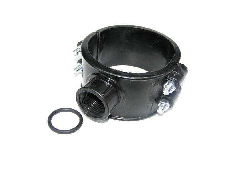 Седловая врезка ПНД 90x3/4 компрессион. фото 2