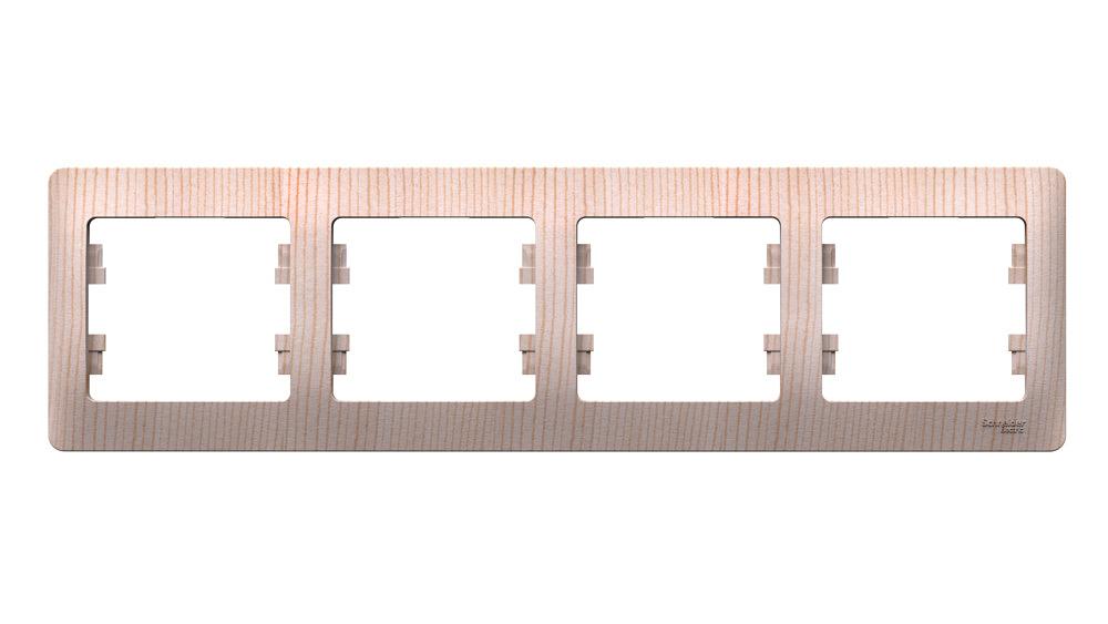 GLOSSA 4-постовая рамка, горизонтальная, сосна фото 1