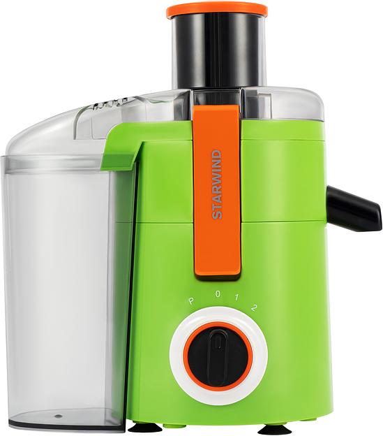 Соковыжималка центробежная Starwind SJ2236 500Вт рез.сок.:400мл. зеленый/белый фото 1