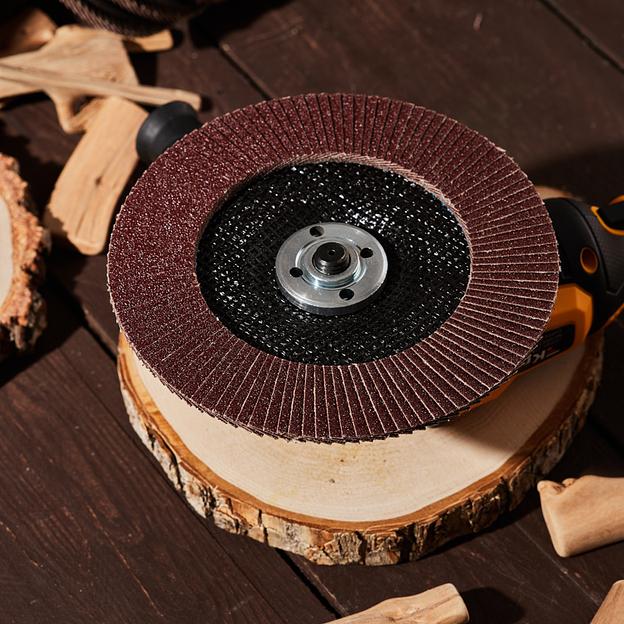 Круг лепестковый торцевой, P80, 180х22,2мм фото 5