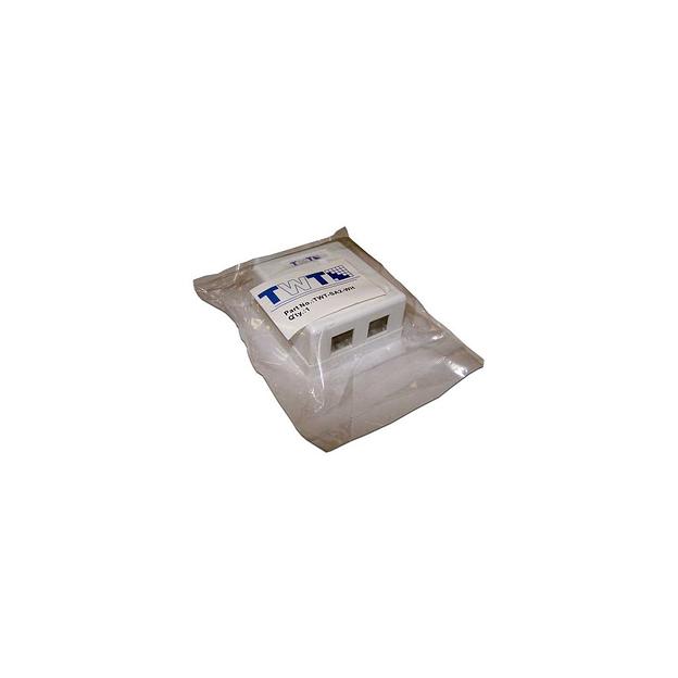 Коробка Lanmaster (TWT-SA2-WH) настенная 62x67x30мм крышка Keystone ПВХ белый фото 1