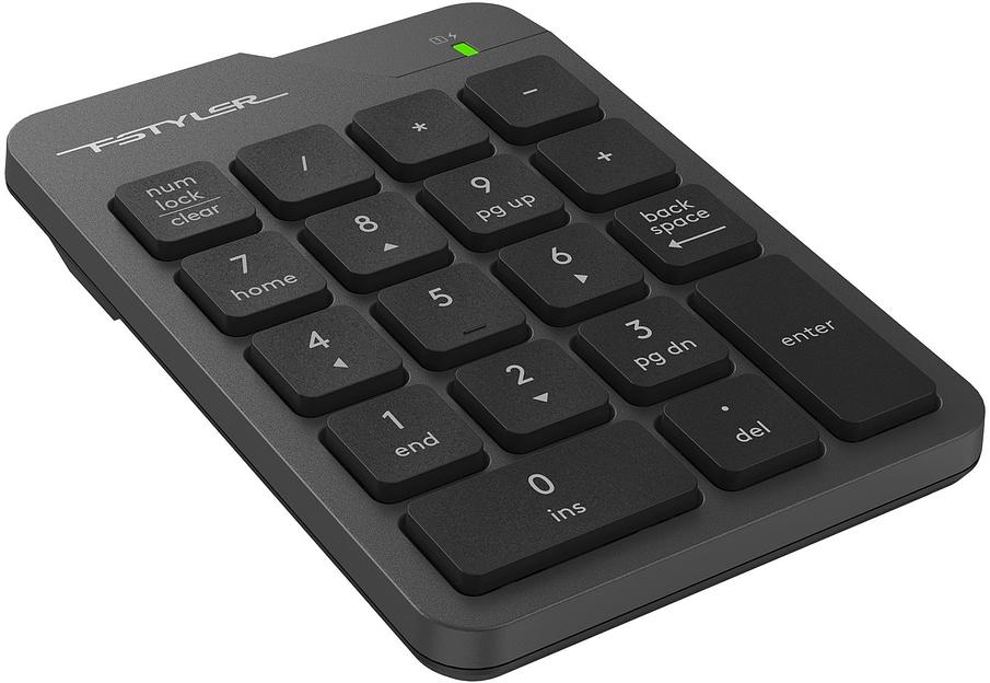 Числовой блок A4Tech FGK21C серый USB беспроводная slim для ноутбука фото 7