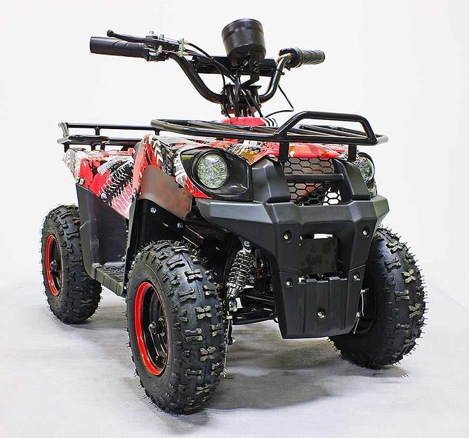 Квадроцикл GreenCamel Гоби K45 (36V 800W R6 Цепь) быстросъём, ножной тормоз, красный экстрим фото 2