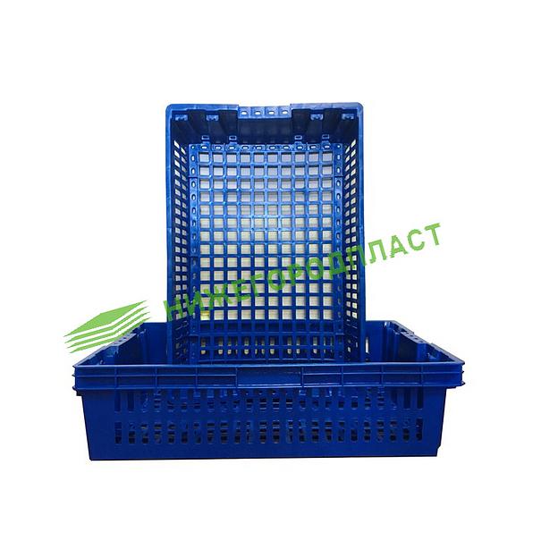 Универсальный вкладываемый ящик 600×400×152 мм, грузоподъёмность до 20 кг, ударопрочный, морозостойкий фото 1