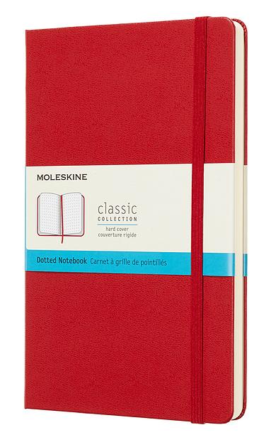 Блокнот Moleskine CLASSIC QP066F2 Large 130х210мм 240стр. пунктир твердая обложка красный фото 1