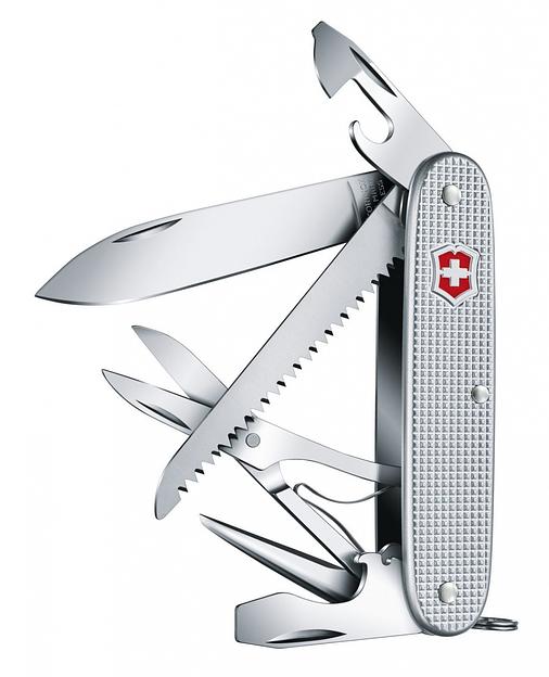 Нож перочинный Victorinox Farmer X Alox (0.8271.26) 93мм 10функций серебристый карт.коробка фото 2