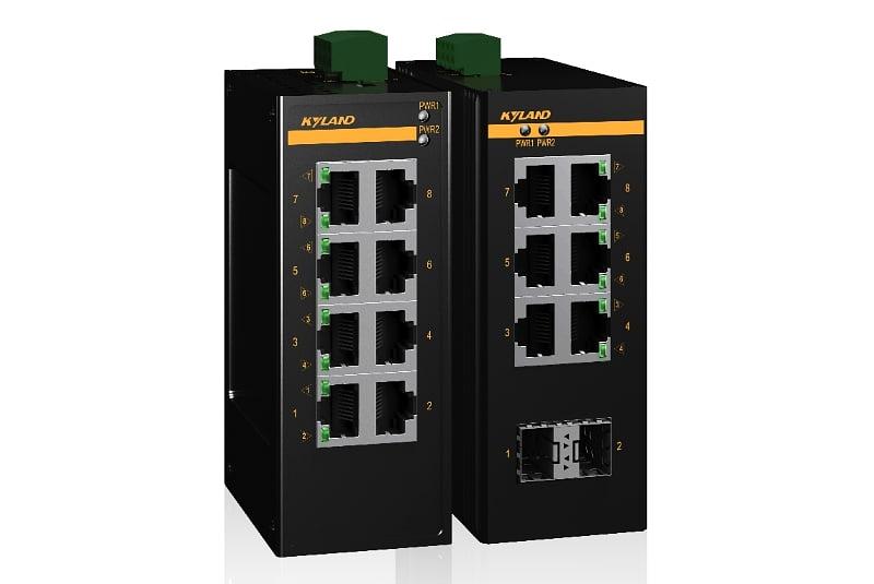 Неуправляемый коммутатор c 2 слотами 100Base-X SFP, 6 портами 10/100Base-T(X) (разъем RJ45), два входа питания 18-30 В перем. или 12-48 В пост., рабочая температура от -10 до 60⁰C фото 1