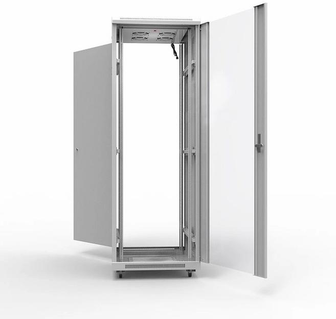 Шкаф серверный Rexant Pro (04-2306) напольный 42U 600x800мм пер.дв.стекл металл 800кг серый фото 2