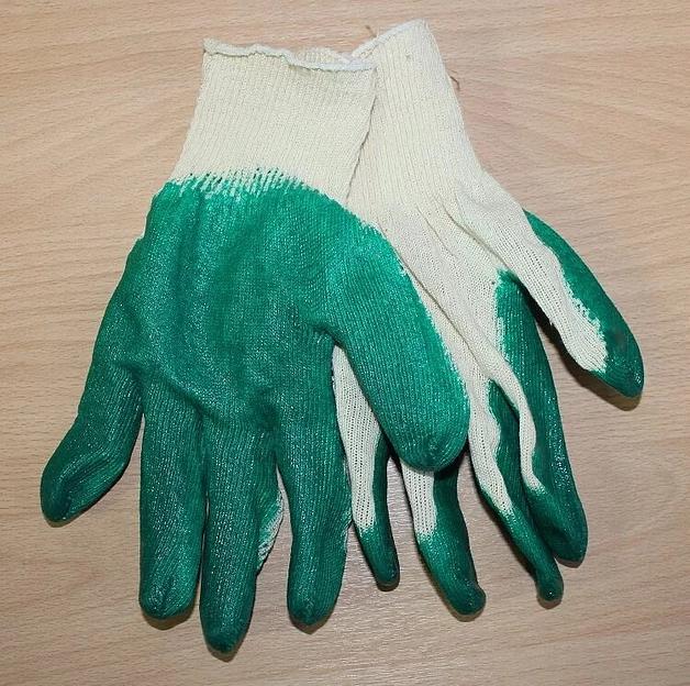 Перчатки с одинарным латексным обливом фото 1
