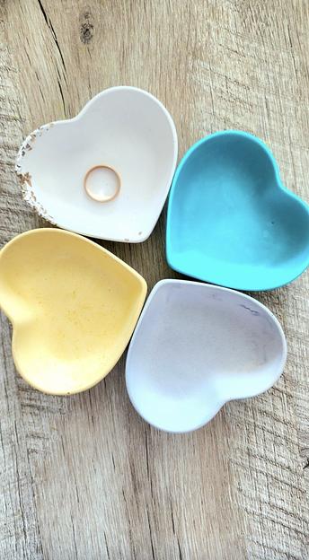 Декоративный поднос «Сердце» из гипса, опт фото 2