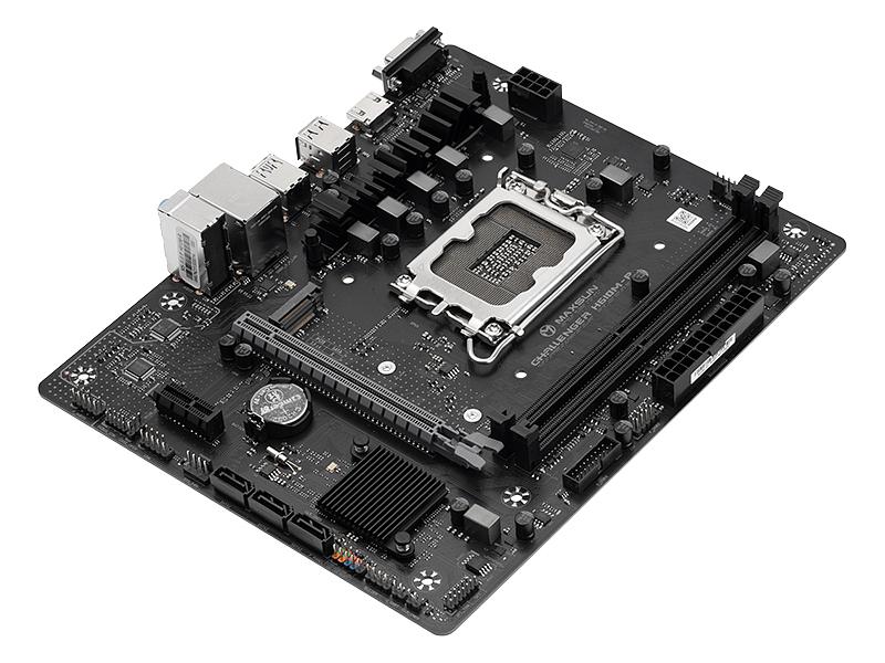 Материнская плата MAXSUN Challenger H610M-R, Socket1700, mATX, Retail, 2xDDR4, PCIe4.0, 1xM.2, GLAN, 6xUSB2, 4xUSB3, CPU TDP 65Вт, VGA, HDMI (MSCH-H610M-R) фото 3