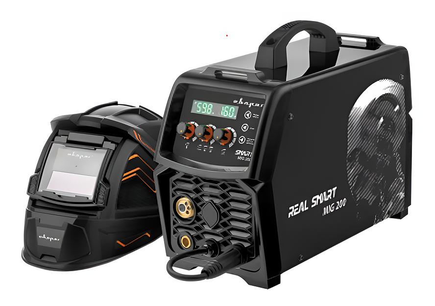 Инвертор сварочный MIG 200 «REAL SMART» (N2A5) BLACK (маска+краги) фото 1