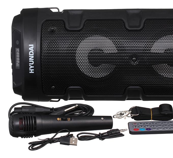 Минисистема Hyundai H-MC160 черный 50Вт/FM/USB/BT/SD/MMC фото 9