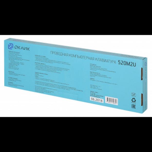 Клавиатура Oklick 520M2U черный/черный USB slim Multimedia [1061587] фото 2