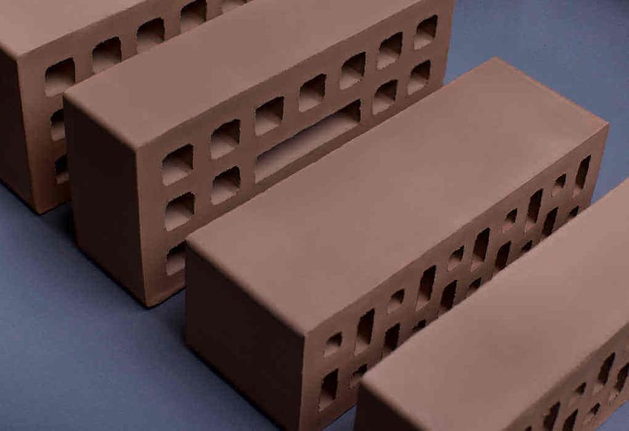 Кирпич пустотелый керамический рядовой утолщенный «Grigio» 250×120×88 мм опт фото 3