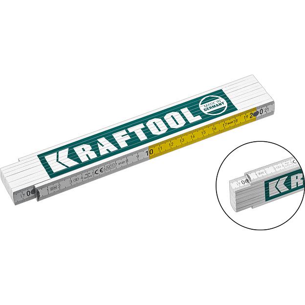 KRAFTOOL PRO-90, 2 м, профессиональный складной деревянный метр (34726) фото 7