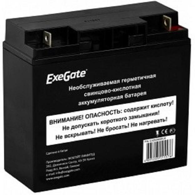 Exegate EX285954RUS Аккумуляторная батарея DT 1217 (12V 17Ah, клеммы F3 (болт М5 с гайкой)) фото 1