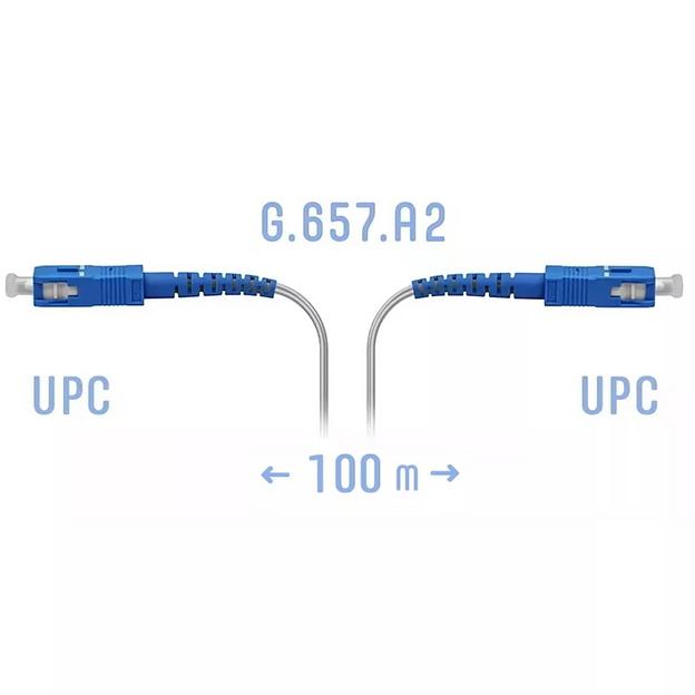 Патчкорд оптический FTTH SC/UPC, кабель 604-02-01W, 100 метров фото 1