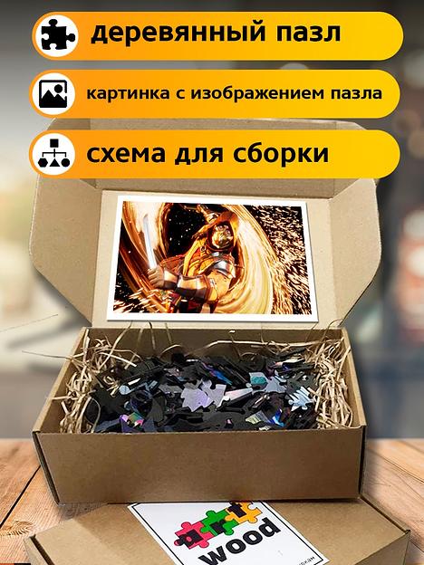 Пазл деревянный с тематическим дизайном в ассортименте ОПТ фото 3