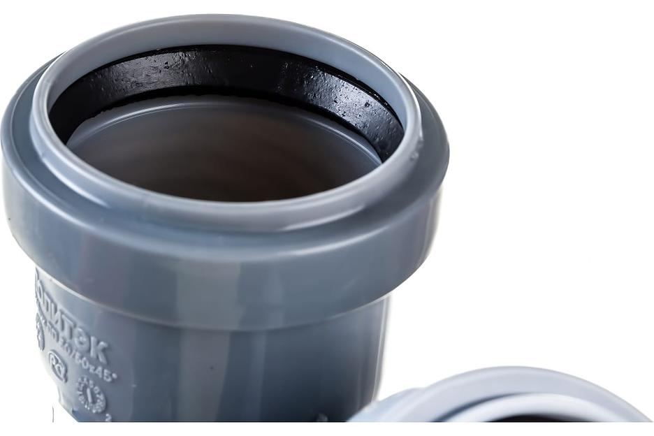 Тройник канализационный 45 град. 50 х 50 фото 4