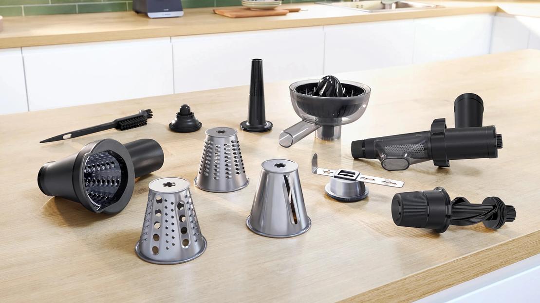 Мясорубка Bosch MFWS640B черный фото 8