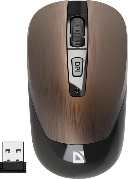 Мышка USB OPTICAL WRL MM-995 BRONZE 52992 WAVE DEFENDER фото 1