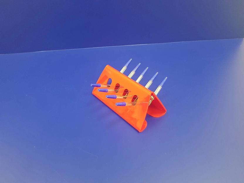 Подставка для ручек карандашей кистей 9 секции.(домик цвет красный) фото 3