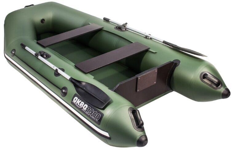 Лодка Аква 2900, 2900*1420*400 мм., цвет: зеленый фото 4