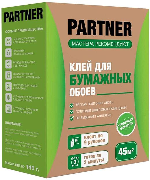 Клей обойный Partner 9 для любых бумажных обоев 140гр фото 1