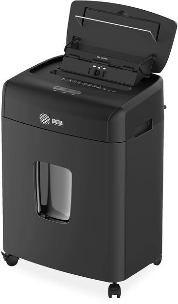 Шредер Cactus CS-SH-D6 с автоподачей (секр.P-4) фрагменты 120лист. 23лтр. скрепки скобы пл.карты фото 3