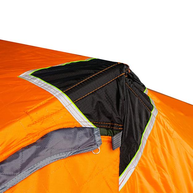 Палатка для зимней рыбалки куб оранжевая AG2038-1 фото 6