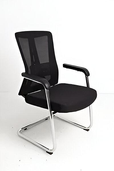 Кресло офисное на полозьях (чёрное), под заказ фото 1