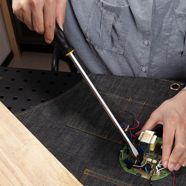 Шлицевая отвертка со сквозным хвостовиком (ударная) Deli DL6270101 SL8x250 фото 6