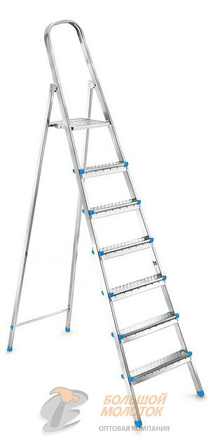 Стремянка стальная оцинкованная 7 ступенчатая ЯРУС фото 1