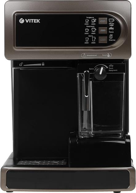 Кофеварка рожковая Vitek VT-1517 BN 1238Вт коричневый фото 2