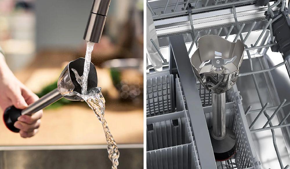 Блендер погружной Bosch MSM6M610 1000Вт нержавеющая сталь/черный фото 10