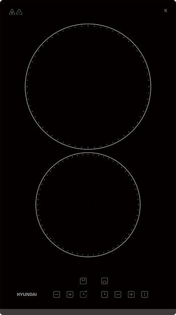 Варочная поверхность Hyundai HHE 3251 BG черный фото 8