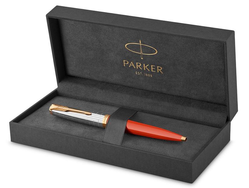 Ручка шариков. Parker 51 Premium (CW2169073) Red Rage GT M черн. черн. подар.кор. фото 5