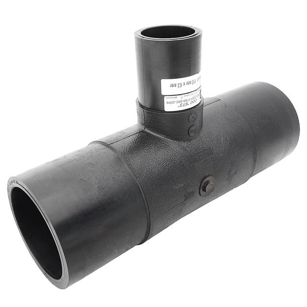 Тройник 400*315 ПЭ100 SDR17 литой полиэтиленовый редукционный фото 1