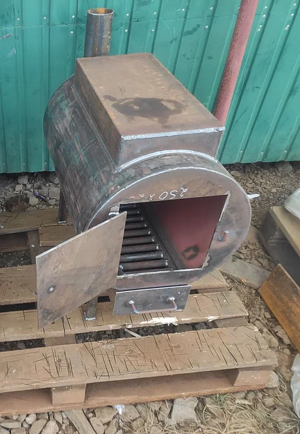 Печь буржуйка горизонтальная фото 1